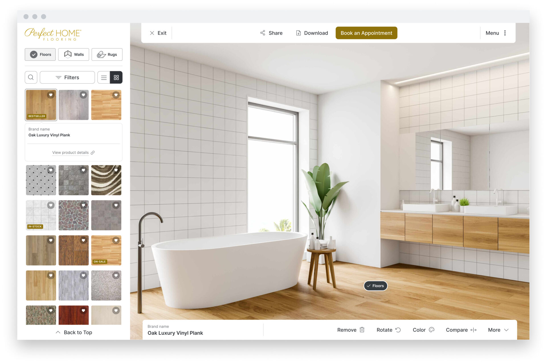 Desktop UI Main With browser bar 2 - Perfect Home Flooring